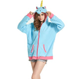 Sweat licorne bleu