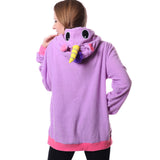 Sweat licorne mauve