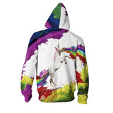 Sweat licorne peinture à l'huile