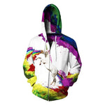 Sweat licorne peinture à l'huile