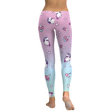 Legging licorne Nuance rose et bleu