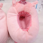 Chaussons roses licorne
