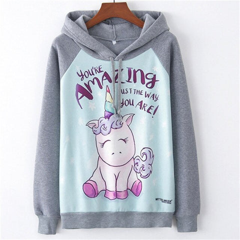 Sweat motif licorne