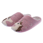 Pantoufles de nuit motif licorne