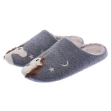 Pantoufles de nuit motif licorne