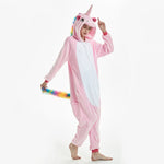 Kigurumi licorne blanc et rose clair (pyjama/combinaison Licorne)