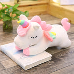 Peluche licorne en plein sommeil (40 cm, 50 cm)