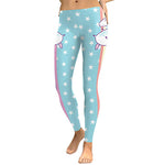 Legging licorne "ciel bleu etoilé"