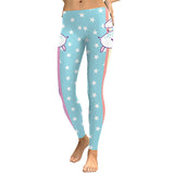 Legging licorne "ciel bleu etoilé"