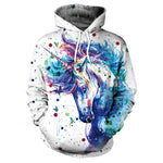 Sweat licorne peinture