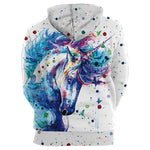 Sweat licorne peinture